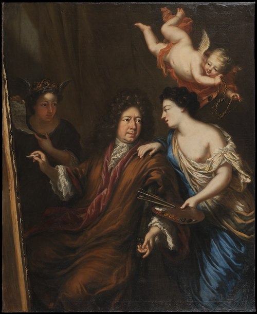 Selfportrait with Allegories, 1691, David Klöcker Ehrenstrahl