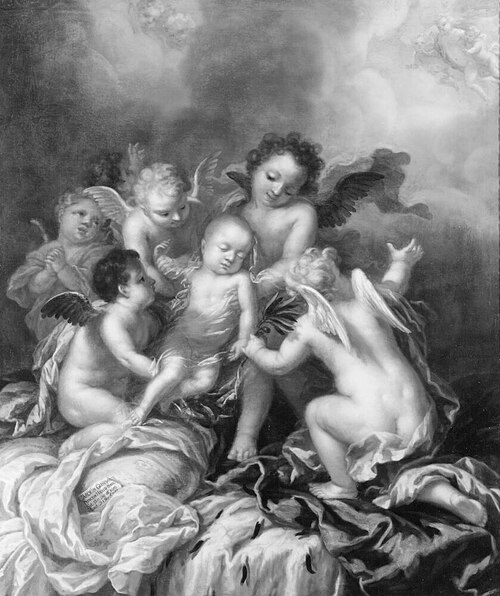 Karl Gustav, 1686-1687, prins av Sverige allegori över hans död, , David Klöcker Ehrenstrahl