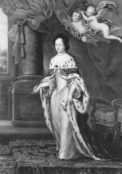 Ulrika Eleonora d.ä., 1656-1693, prinsessa av Danmark, drottning av Sverige, 1685, David Klöcker Ehrenstrahl