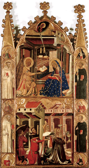 Annunciation and Three Kings of the Epiphany, 1347, Master of Baltimore