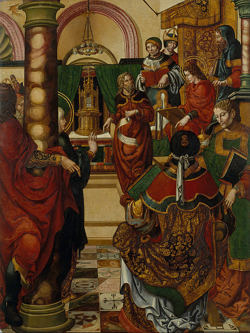 Jesus amongst the Doctors of the Law, 1515, Master of Sigena