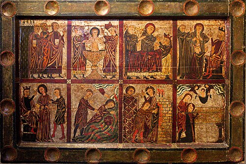 Frontal d'autel de Sainte Eugénie, 1300, Maître de Soriguerola