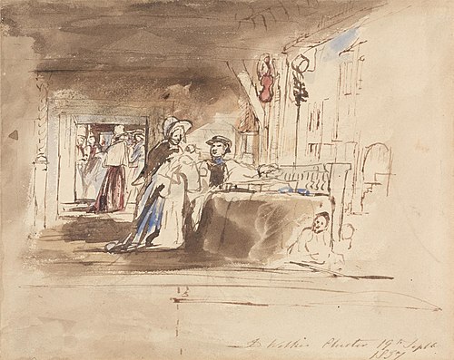 Shopping in the Rows, Chester, 1837, David Wilkie