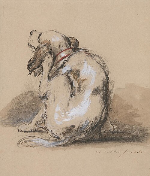 King Charles Spaniel, 1835, David Wilkie