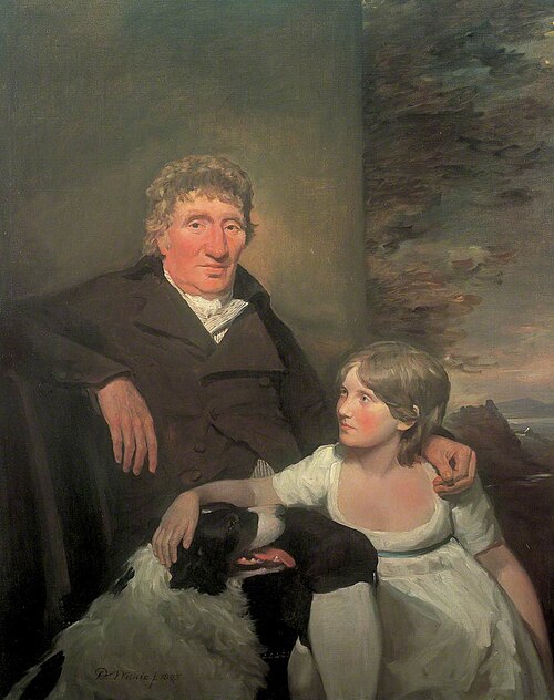 James Morison of Naughton, with His Granddaughter, 1805, David Wilkie