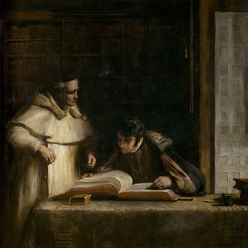 Washington Irving in the Archives of Seville, 1828, David Wilkie