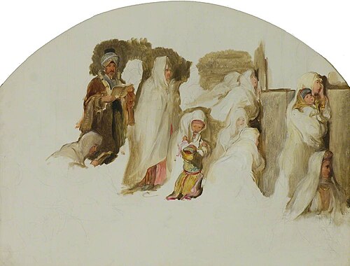 Jews at the Wailing Wall, 1841, David Wilkie