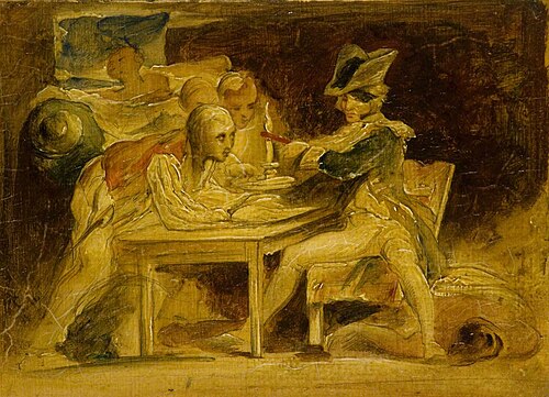 Nelson Sealing Dispatches off Copenhagen, , David Wilkie