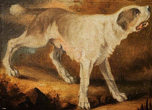 A Dog Facing Right, , David Wilkie