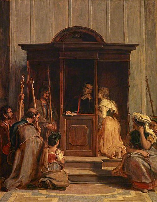 The Confessional, 1827, David Wilkie