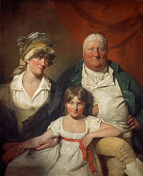 William Chalmers Bethune (1744 - 1807), his Wife Isobel Morison (1760 - 1850) and their Daughter Isa, 1804, David Wilkie
