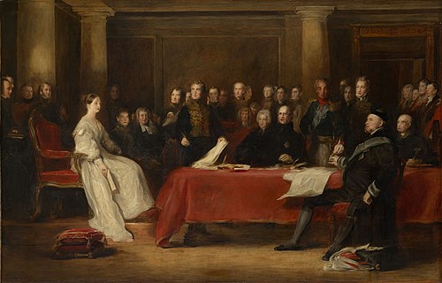 The First Council of Queen Victoria, 1838, David Wilkie
