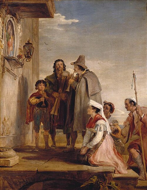 I Pifferari, 1827, David Wilkie