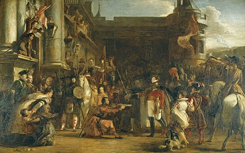 The Entrance of George IV at Holyroodhouse, 1826, David Wilkie