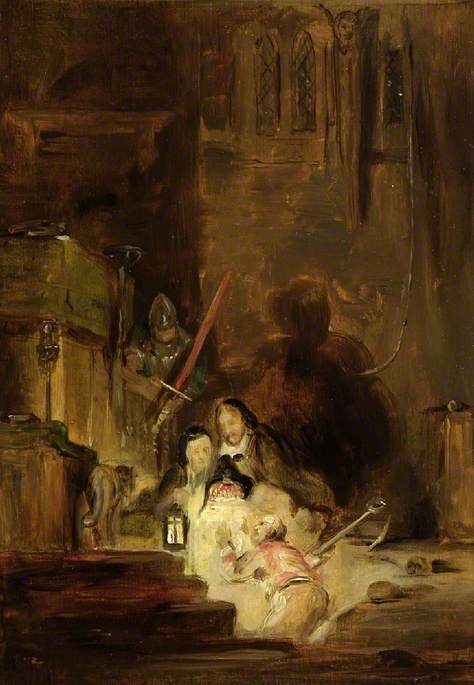 The burial of the Scottish Regalia, 1835, David Wilkie