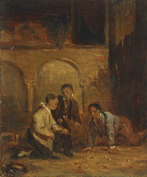 Boys playing Marbles, 1823, David Wilkie