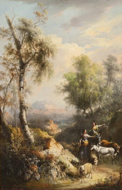 Amanecer, 1854, Manuel Barrón y Carrillo