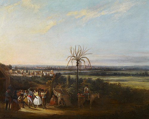 Folk Festival near Seville, 1845, Manuel Barrón y Carrillo