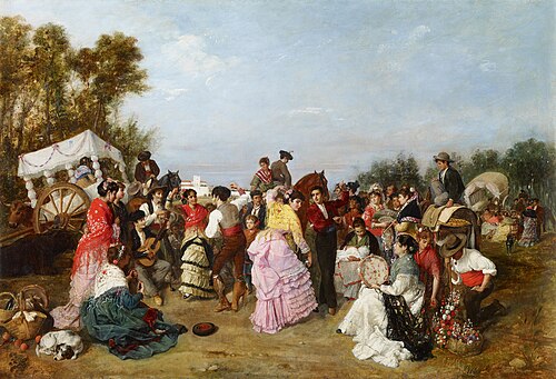 At the Torrijos Pilgrimage, 1883, Manuel Cabral y Aguado Bejarano