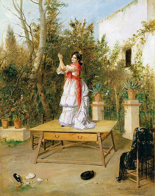 Dancing, 1889, Manuel Cabral y Aguado Bejarano