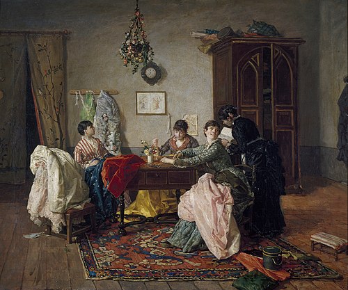 Dressmaker shop, 1878, Manuel García y García
