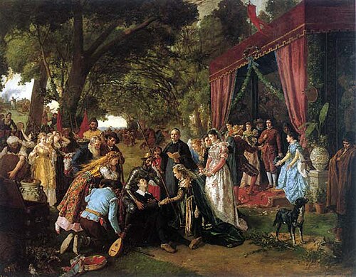 Casamiento de Basilio y Quiteria (Don Quijote capítulo XXI), 1881, Manuel García y García