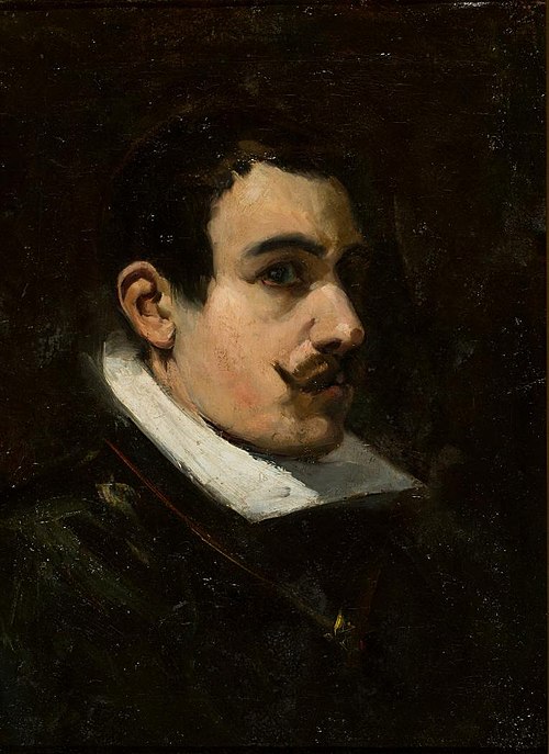 Selbstporträt, 1887, Mariano Barbasán Lagueruela