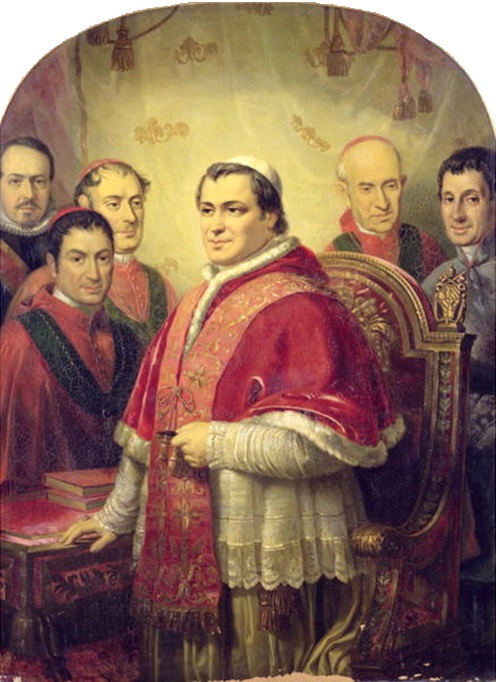 Pie IX et ministres, 1847, Josep Galofre Coma