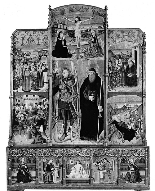 Altarpiece of Saints Michael and Anthony Abbot, , Martín de Soria