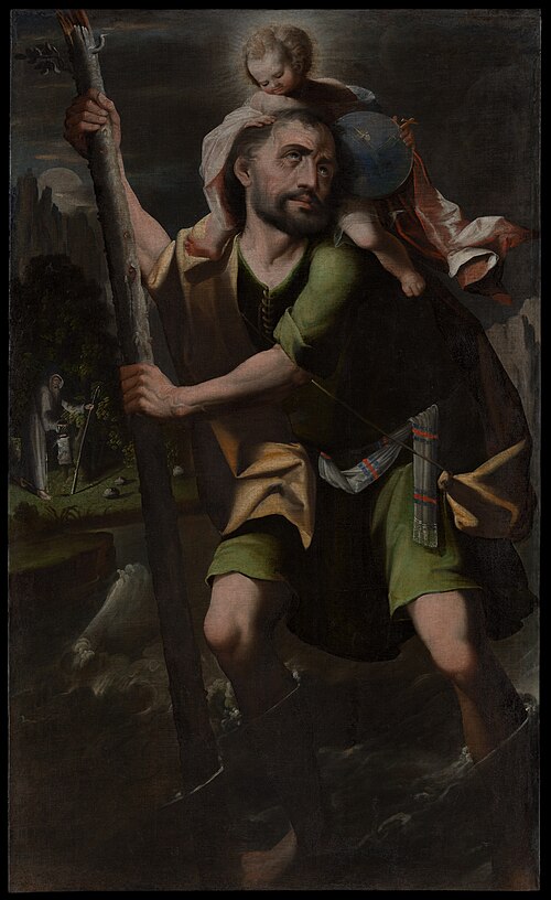 Saint Christopher, 1710, Melchor Pérez de Holguín