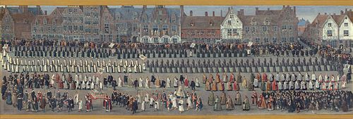 The Festival of the Ommegang in Brussels: the procession of Our Lady of Sablon, 1616, Denys van Alsloot