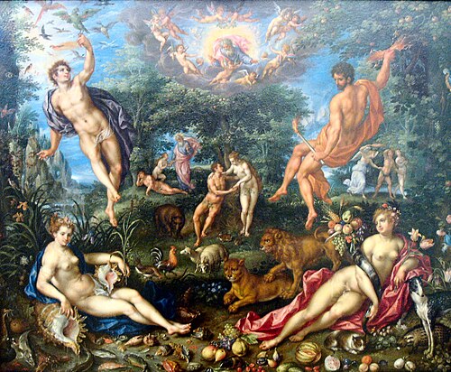 Paradise with the Four Elements, 1608, Denys van Alsloot