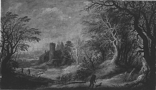 Winter landscape, 1610, Denys van Alsloot