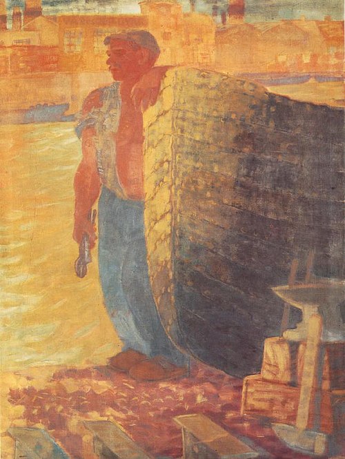Boat Smith, 1934, Gyula Derkovits
