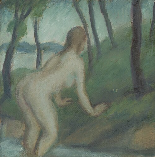 Akt v krajine, 1919, Gyula Derkovits