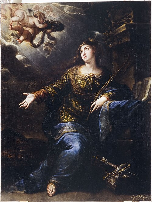 Saint Catherine of Alexandria, 1680, Pedro Ruíz González