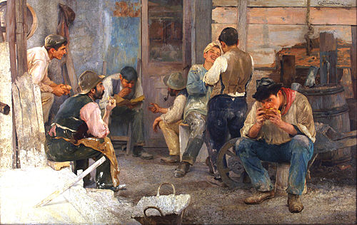 La hora del almuerzo, 1903, Pío Collivadino