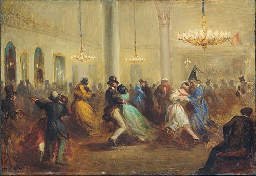 The Baile de Capellanes, 1860, Ricardo Balaca