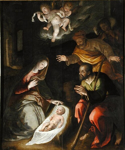 L’Adoration des bergers, 1587, Roland de Mois