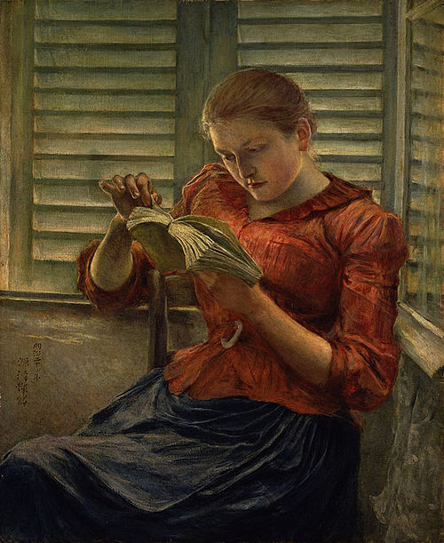 Reading, 1891, Kuroda Seiki