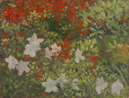 Azaleas, 1921, Kuroda Seiki