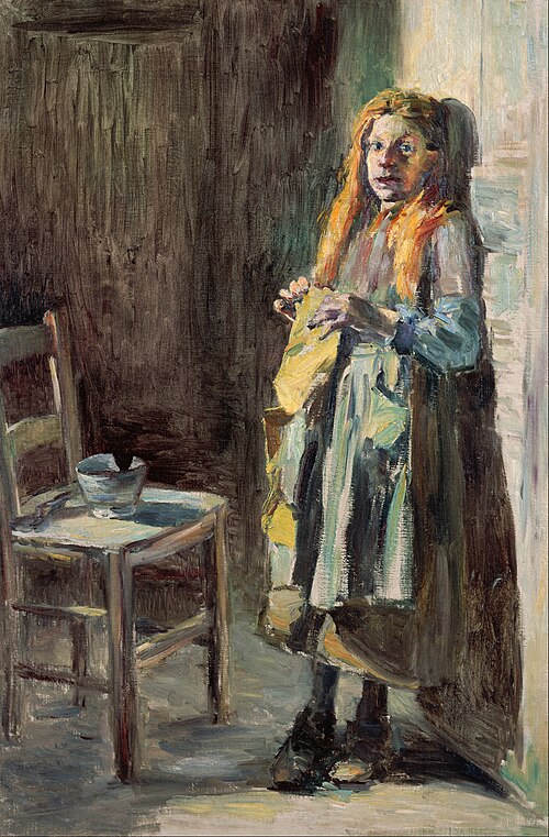Girl of Bréhat, 1891, Kuroda Seiki