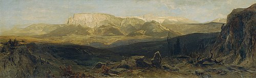 Die Schlerngruppe bei Bozen, 1877, Eduard Peithner von Lichtenfels