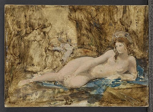 Esquisse pour Diane au Repos, 1858, Paul Baudry
