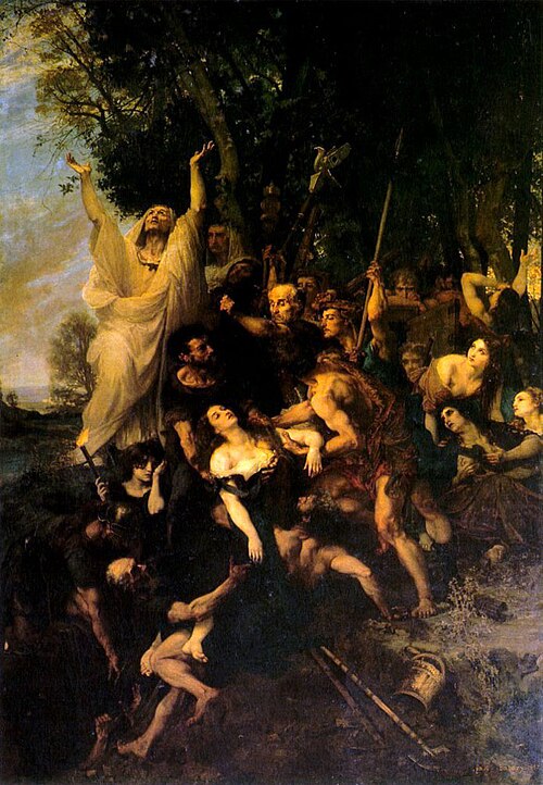 Torment of Vestale, 1848, Paul Baudry