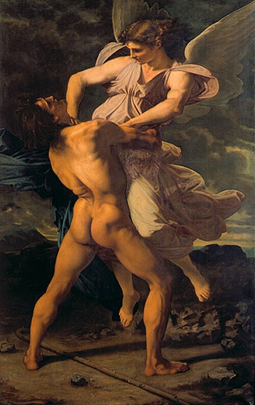 La Lutte de Jacob avec l'ange, 1853, Paul Baudry