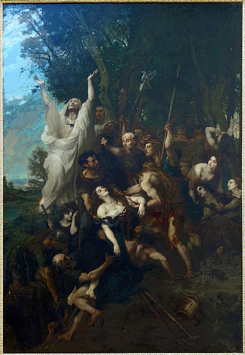Supplice d'une vestale, 1857, Paul Baudry
