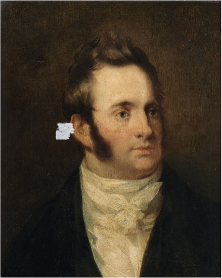 Portrait of J.H. Brocas, Artist, 1814, Robert Lucius West