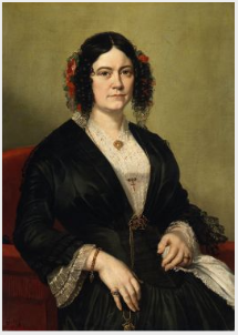Portrait of Anna Maria Hall (1800-1881), Writer, 1851, G. De Latre