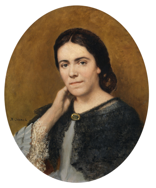 Portrait of Julia Kavanagh (1824-1877), Novelist, 1875, Henri Chanet